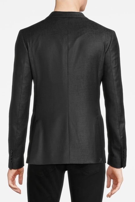 TWO BUTTON SKINNY PEAK LAPEL IRON GREY 2