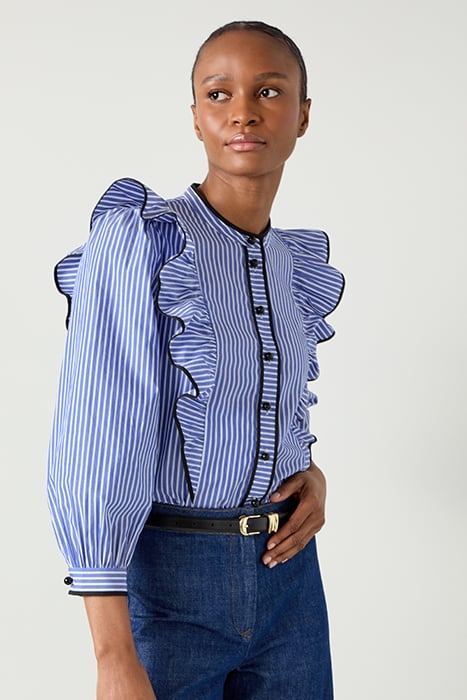 LUCAN SATIN BLOUS NAVY ULTRABLUE 6