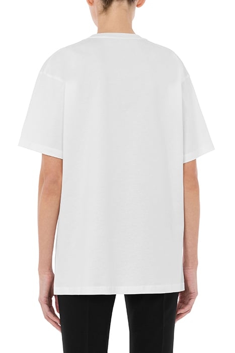 ORGANIC JERSEY T-SHIRT LOGO EMBROIDERY WHITE 2