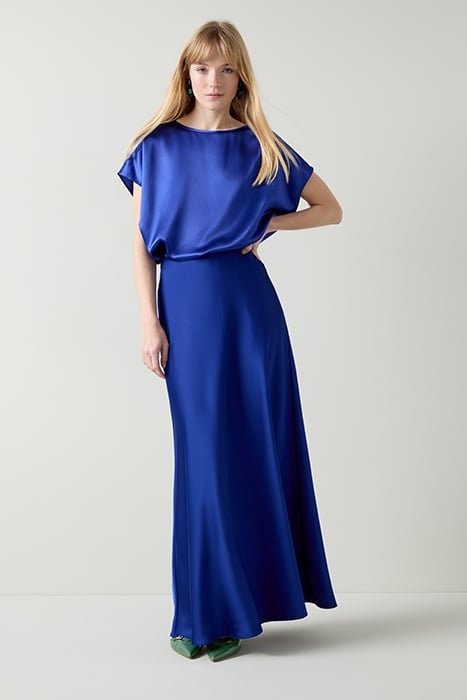 LENA SATIN BLOUS NAVY ULTRABLUE 4
