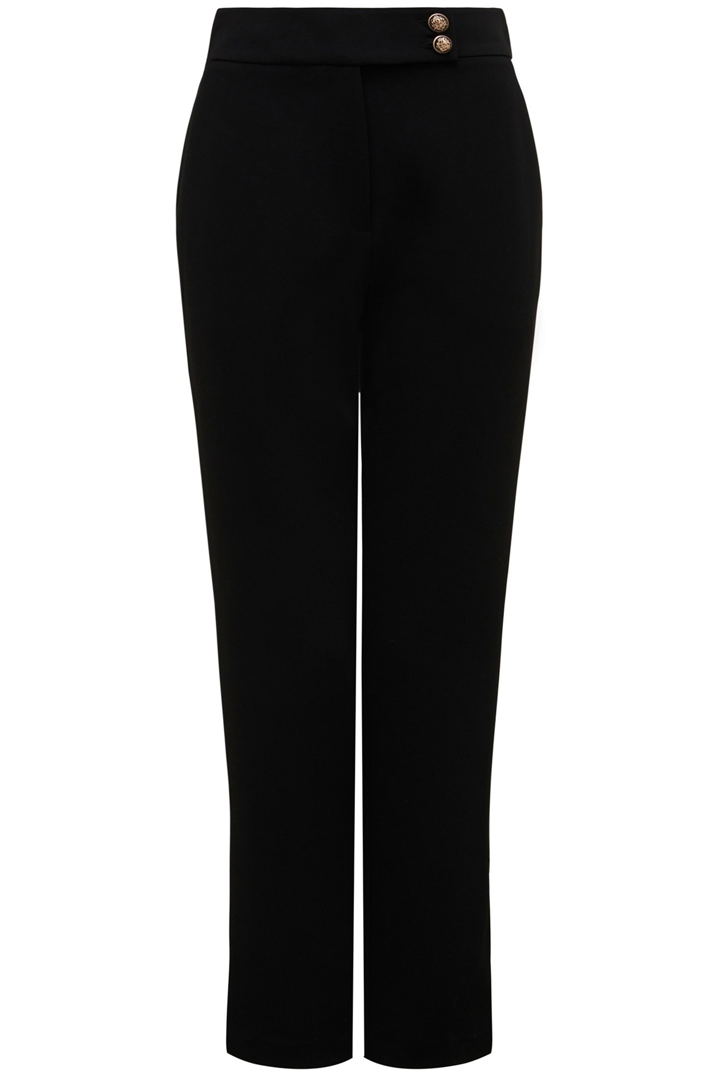 KYLIE BUTTON CIGARETTE PANTS BLACK 4