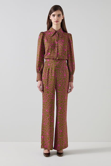 SONYA PEONY BLOUS GREEN 1