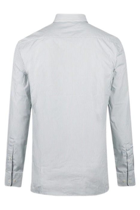 STRIPED POPLIN SHIRT LIGHT OLIVE 5