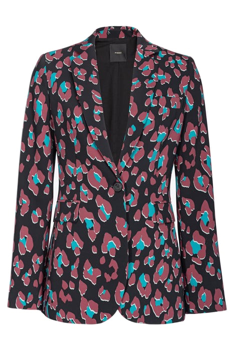 GRIMILDE JAKET BLACK/LIGHT GREEN/BURGUNDY 3