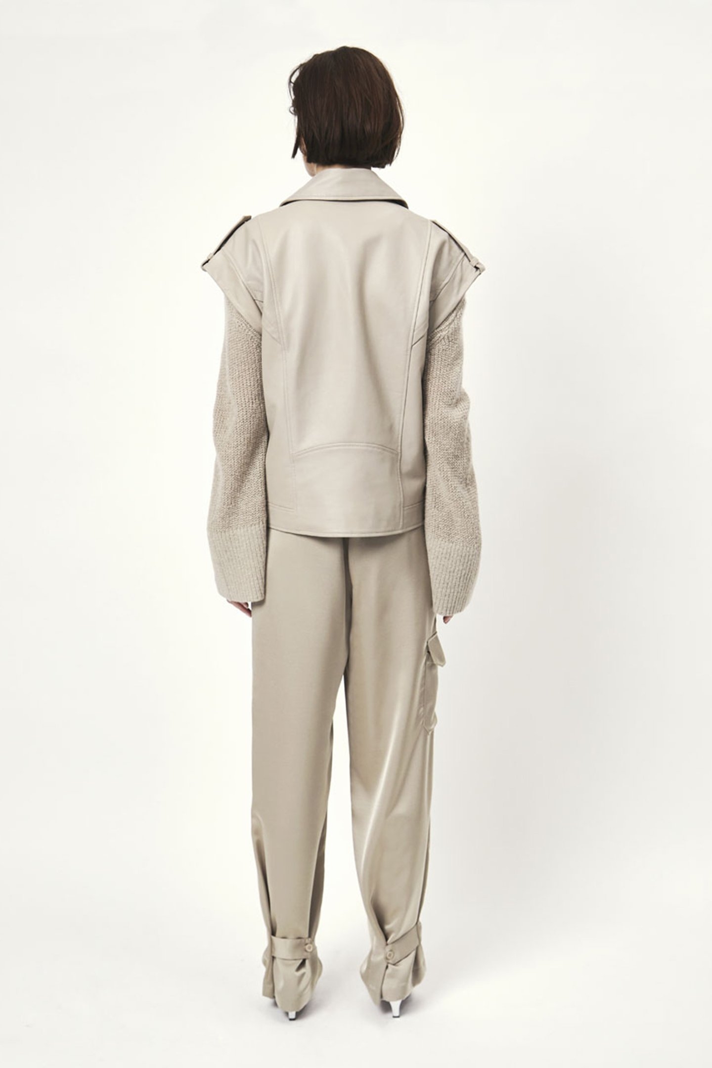 HARLEY LEATHER VEST TIMELESS TAUPE 2