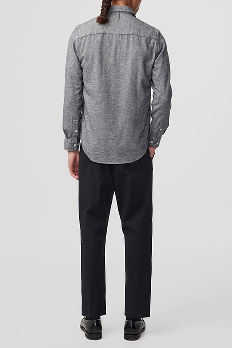 ARNE SHIRT 5166 - SLIM FIT MEN'S FLANNEL SHIRT - CONCRETE 3