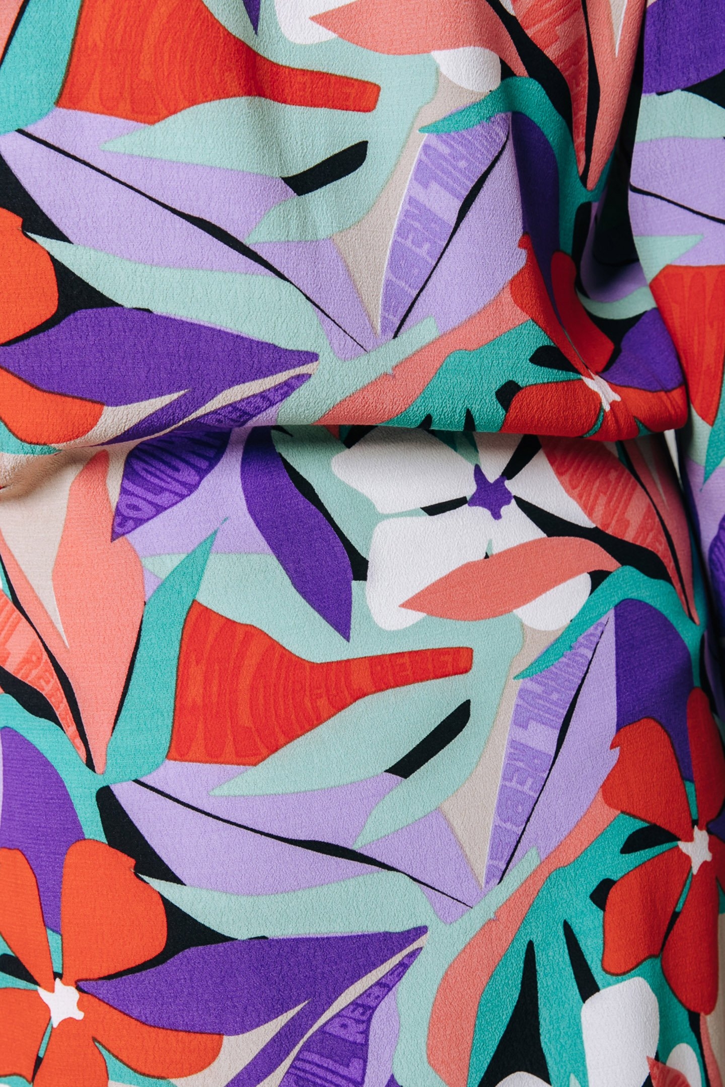 NINA BIG FLOWER MINI SHIRT DRESS MULTICOLOR 6