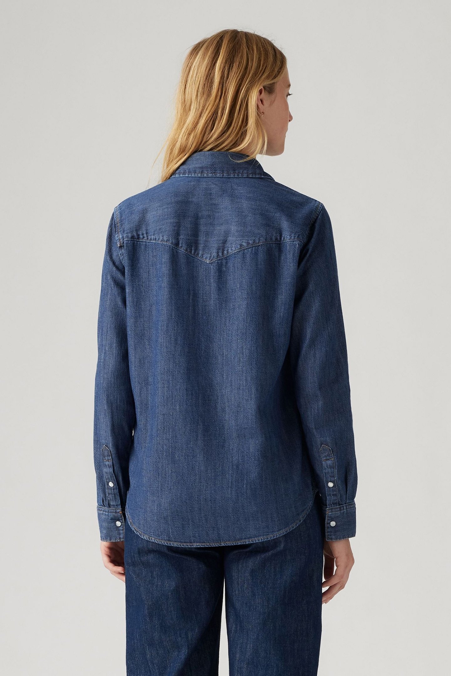 ICONIC WESTERN DENIM SHIRT IN AIR SPACE 2
