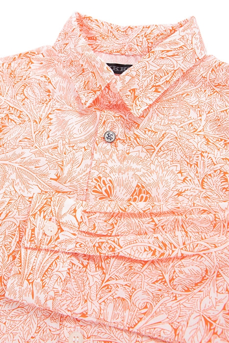 BOYS' ORANGE SHIRT WITH PLANT MOTIF LIBERTY® FABRIC 4