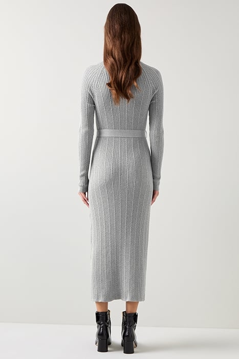WEST CABLE MIDI DRESS GREY 2