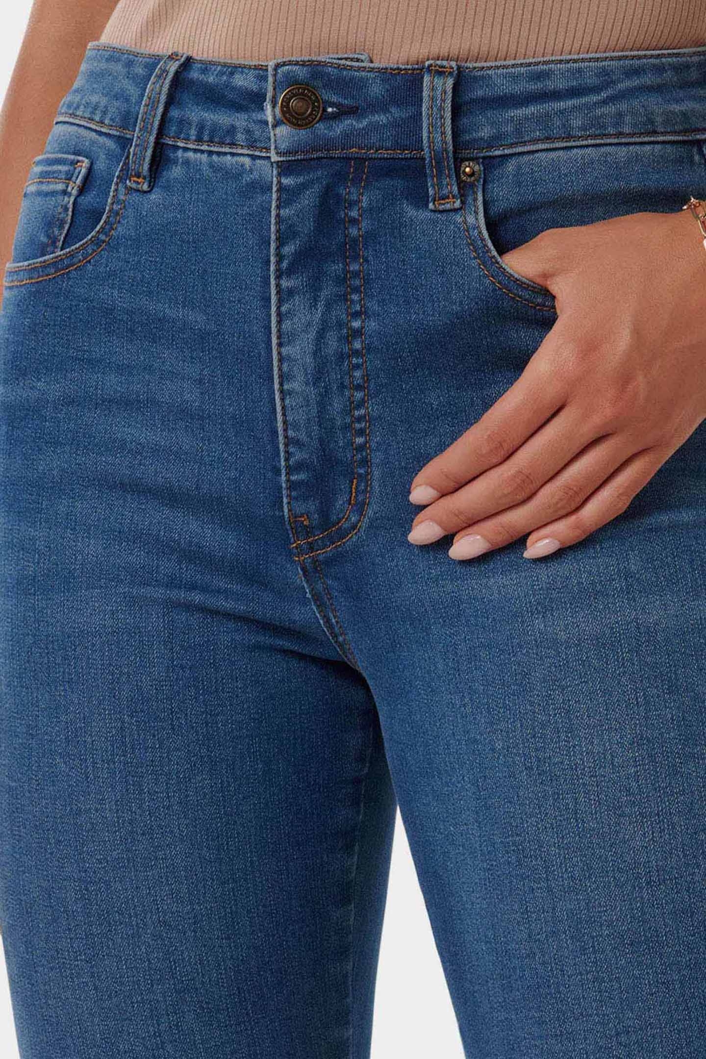 SACHA SKINNY FLARED JEANS MID WASH 6