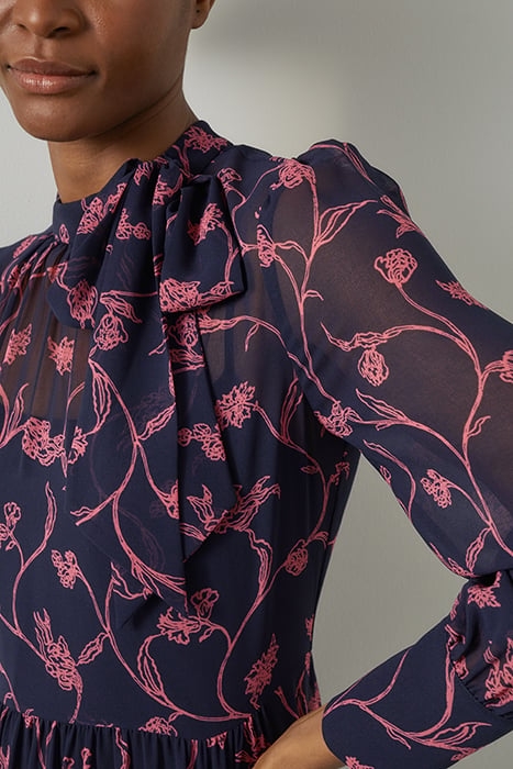 SELINA FLORAL MIDI DRESS NAVY 5