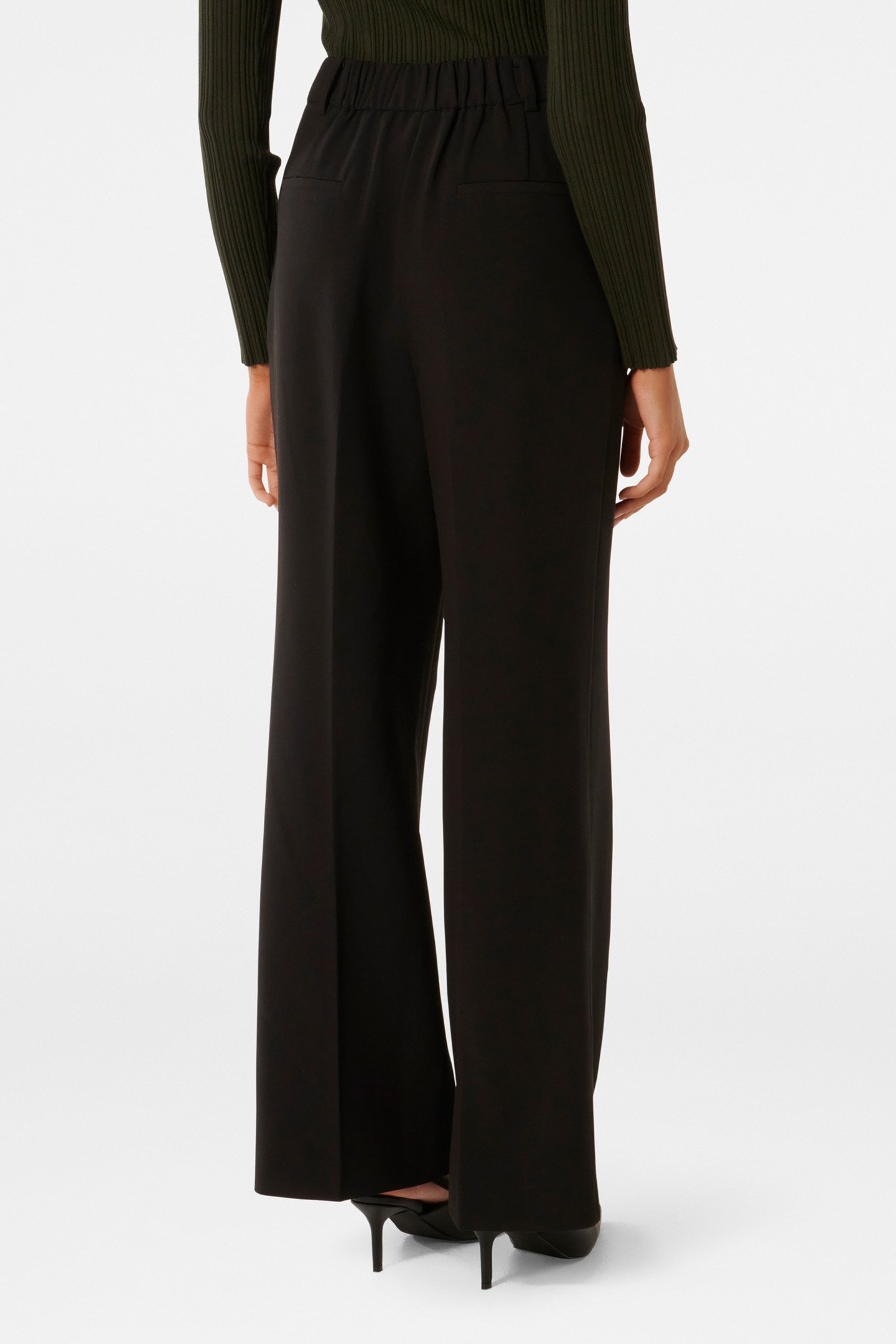 TESSA PETITE STRAIGHT LEG PANTS BLACK 2