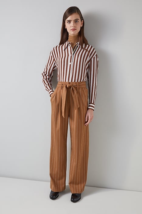 ELLIS STRIPE STRAIGHT JEANS BROWN 4