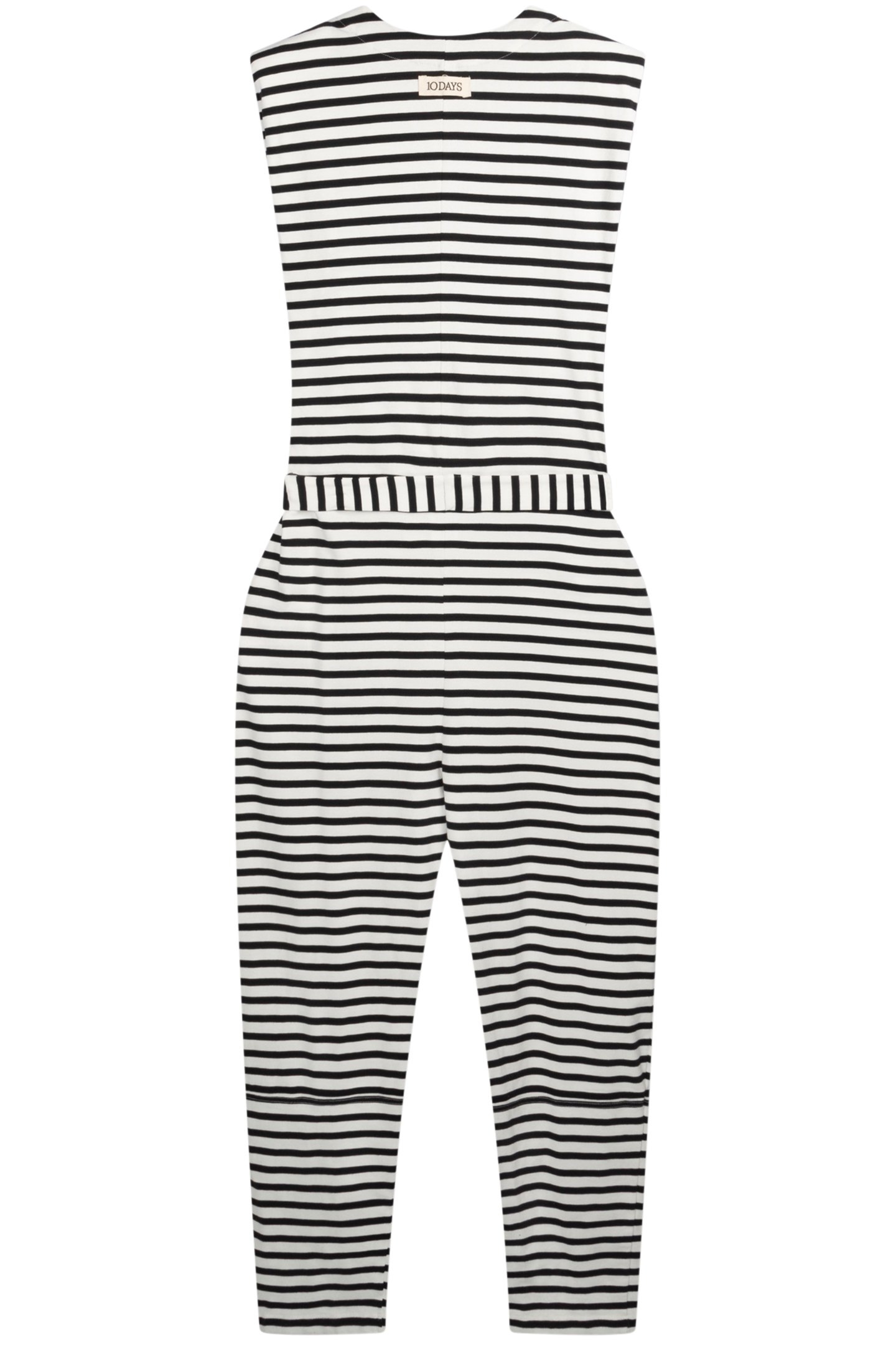 PROUD JUMPSUIT STRIPES ECRU/BLACK 4