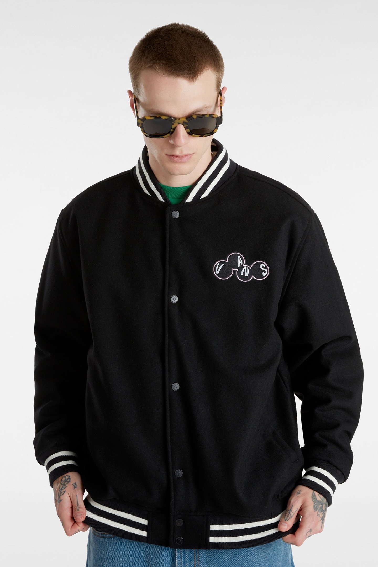 SCUTTLE BASEBALL JACKET BLACK 1