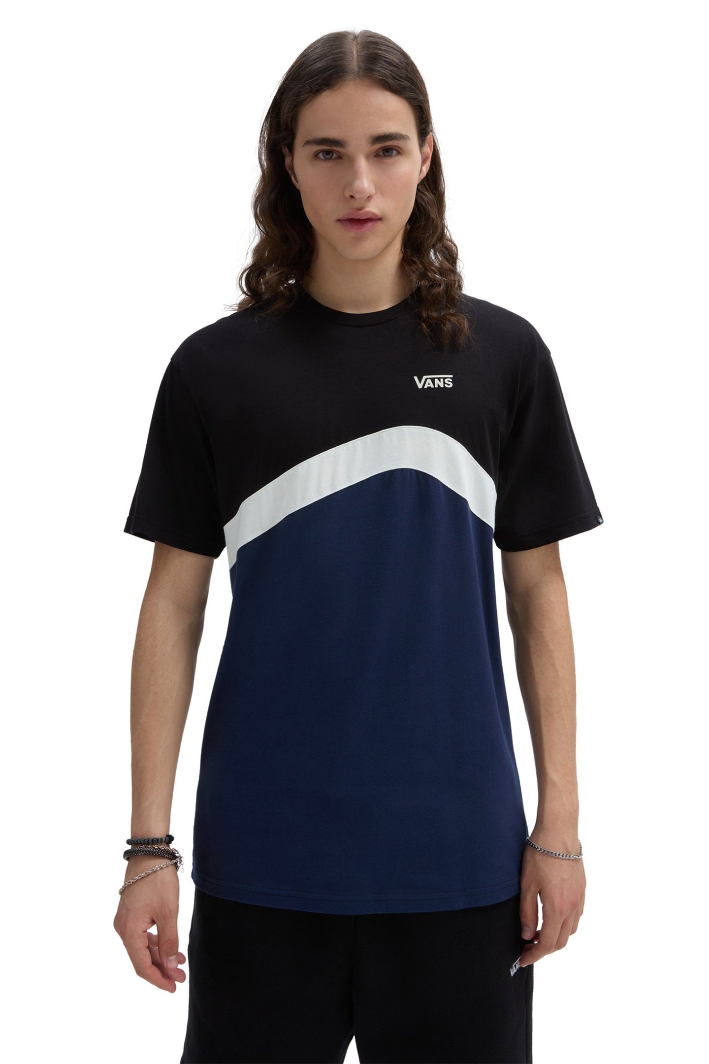 SIDESTRIPE BLOCK SS DRESS BLUES/BLACK 1