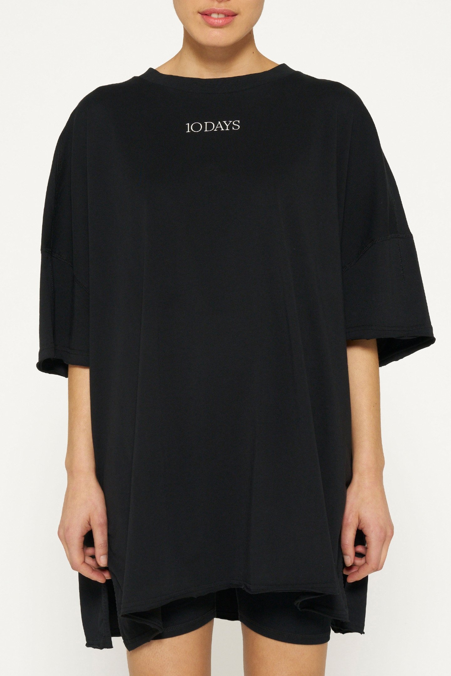 OVERSIZED TEE DRESS BLACK 1