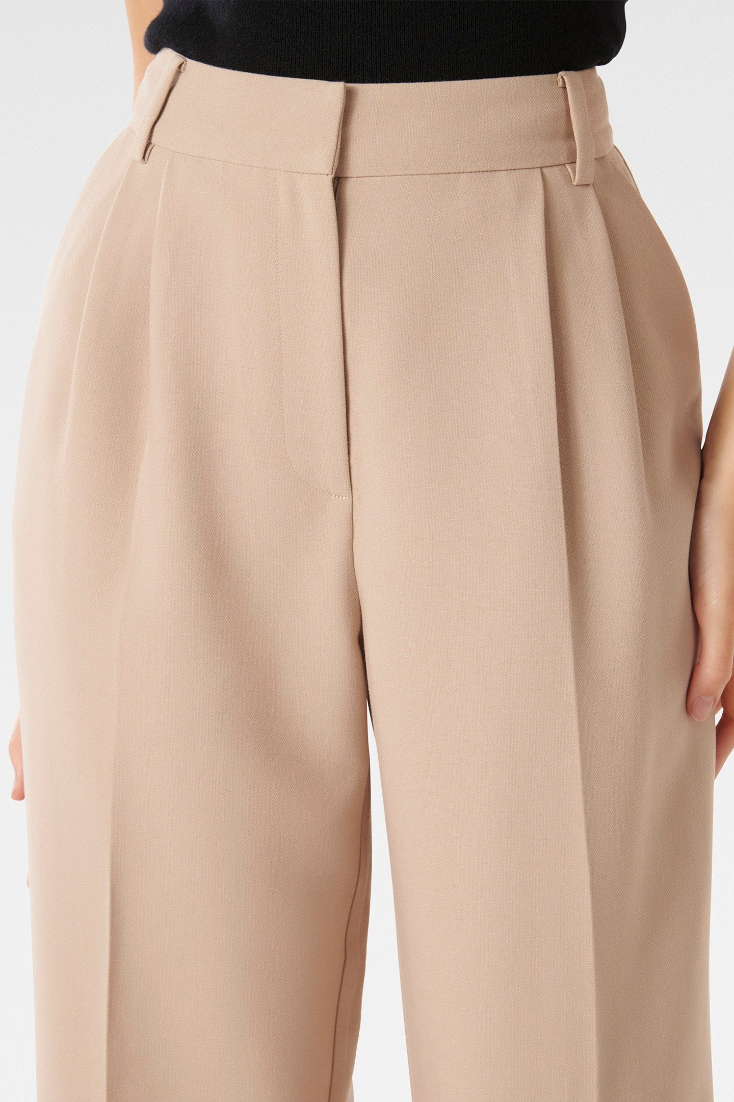 TESSA STRAIGHT LEG PANTS DESERT TAUPE SUIT 6