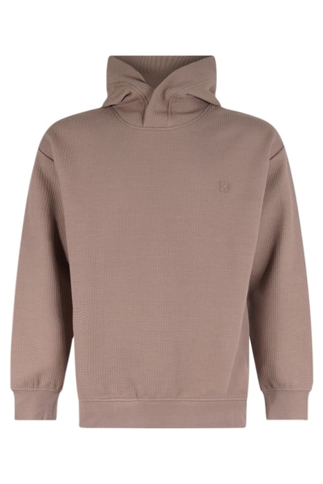 MA-SBJAQUARD HOODIE LIGHTBROWN 4