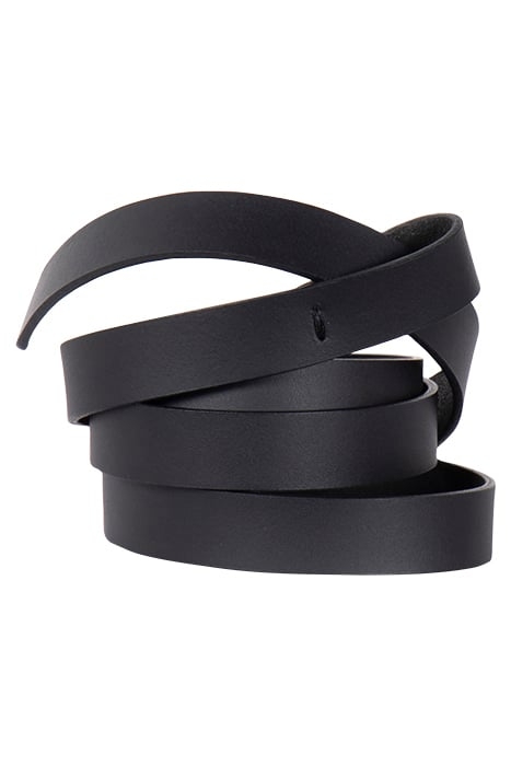 LEATHER LOOP BELT BLACK 1