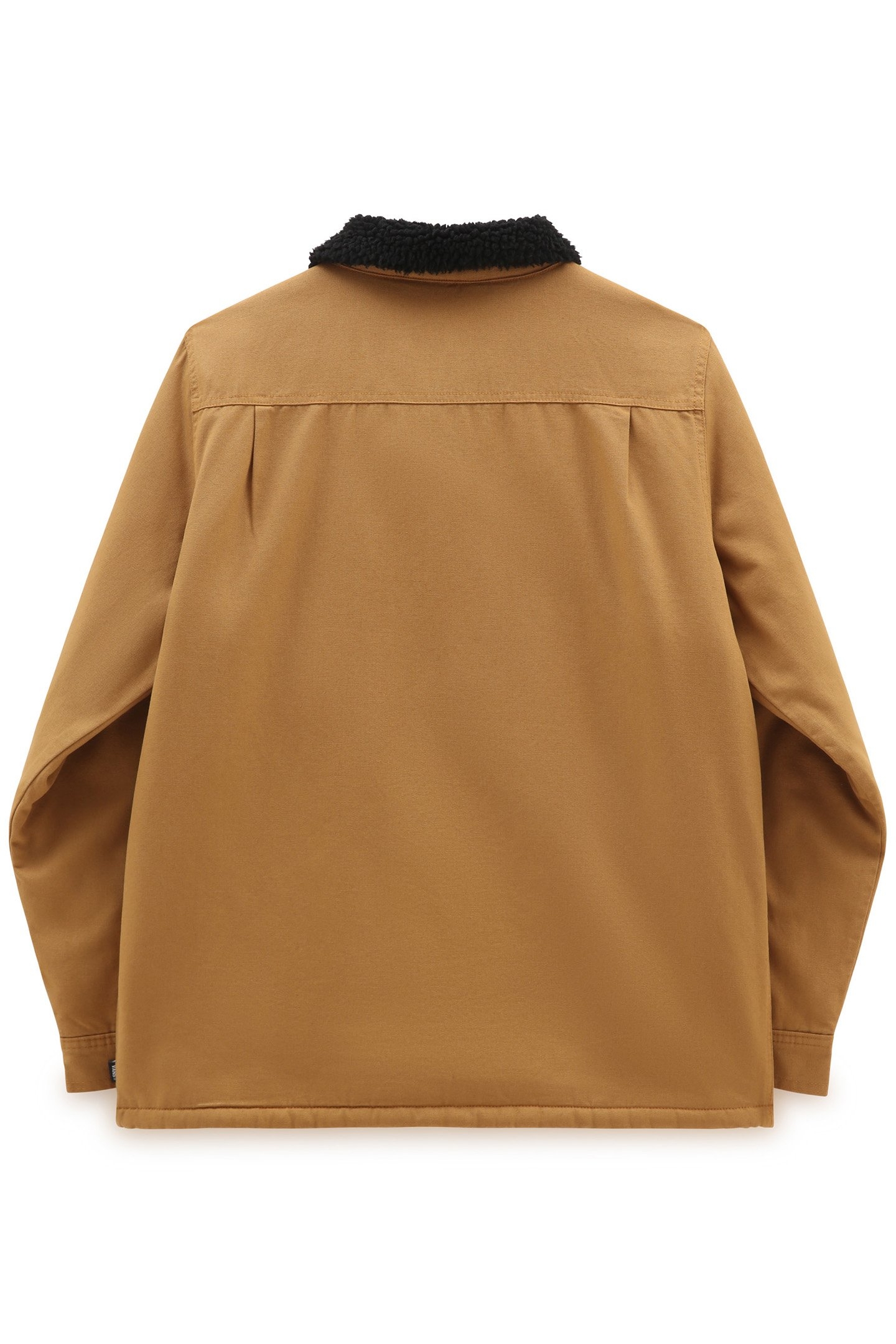 MN DRILL CHORE COAT SHERPA BONE BROWN 5