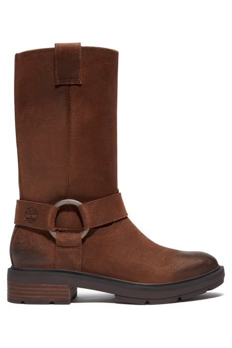 BRIMFIELD TALL PULL ON BOOT DARK BROWN SUEDE 1