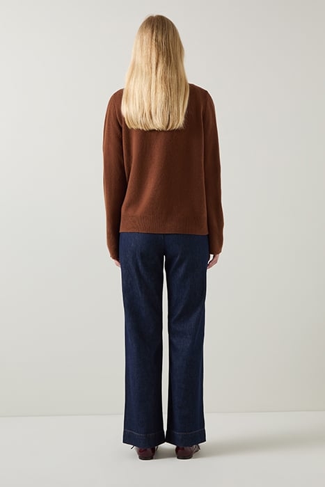 CARINE WOOL CARDIGAN CHOCOLATE 3