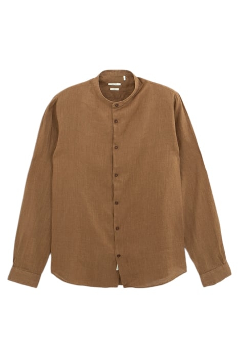 CIGAR PURE LINEN REGULAR SHIRT WITH MANDARIN COLLAR 4