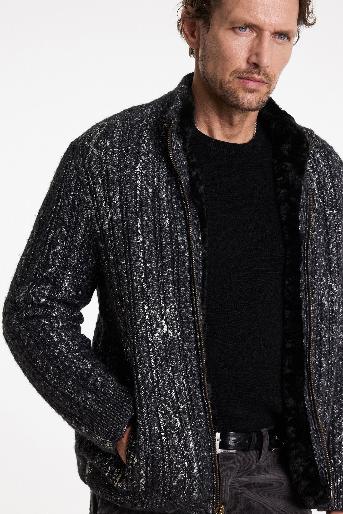 TRAMONTI REGULAR FIT LS Z BLACK 3