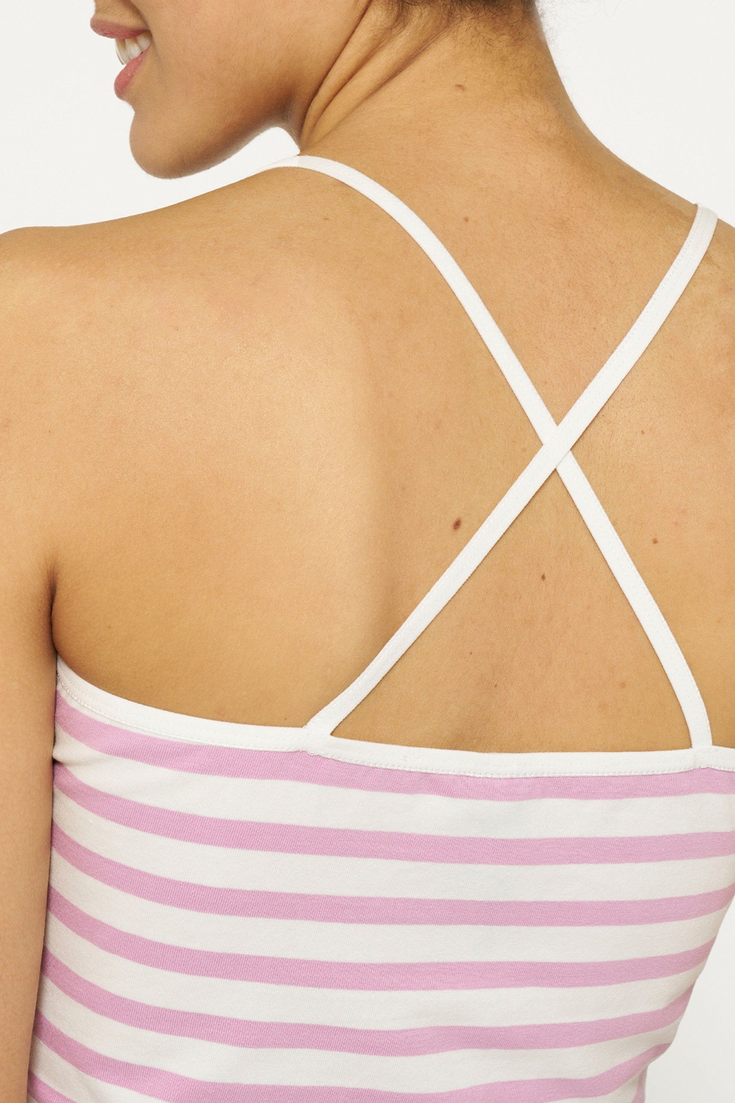 PETIT WRAPPER STRIPES ECRU/VIOLET 5