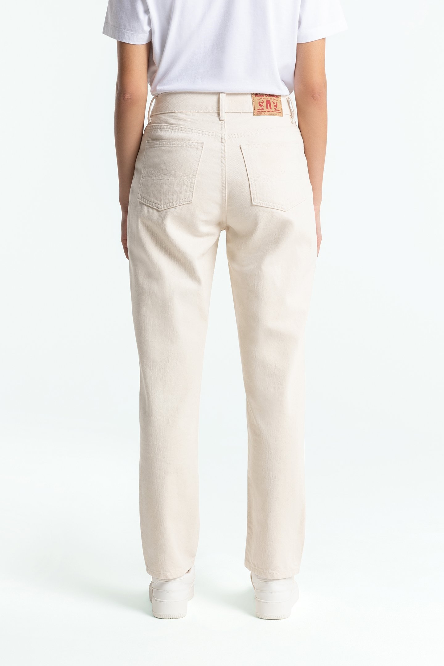 CAROLINE CROPPED CLEAN RECYCLED ECRU 2