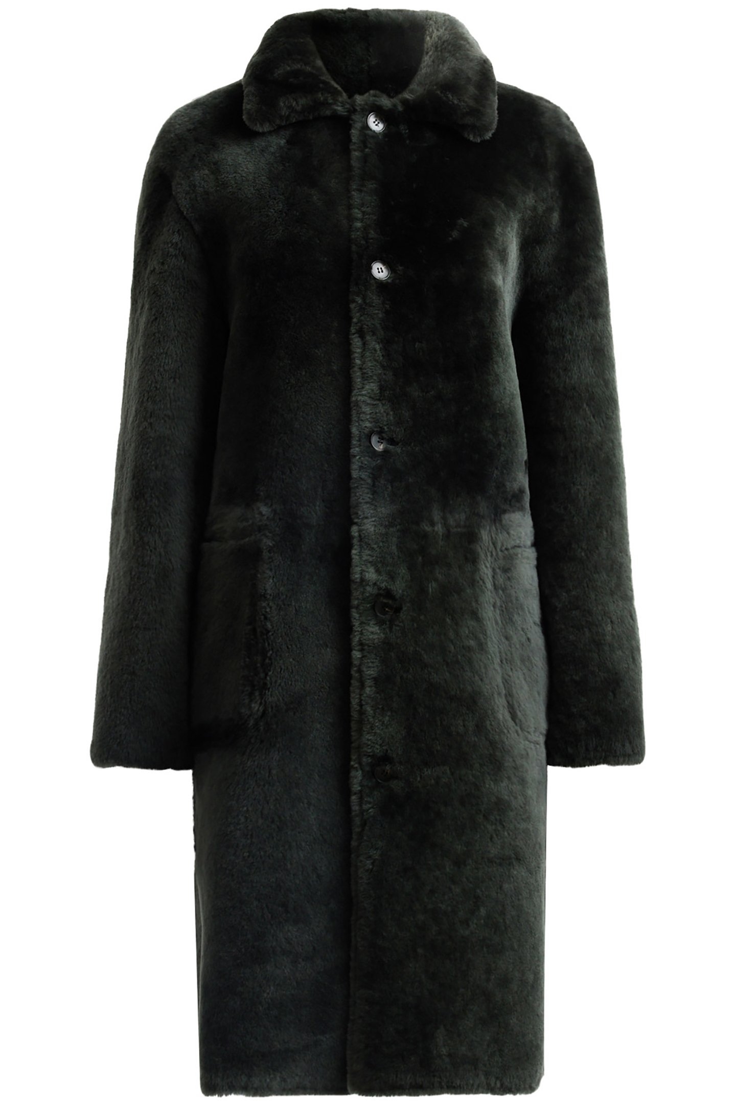 SERRA SHEARLING COAT SYCAMORE GREEN 4