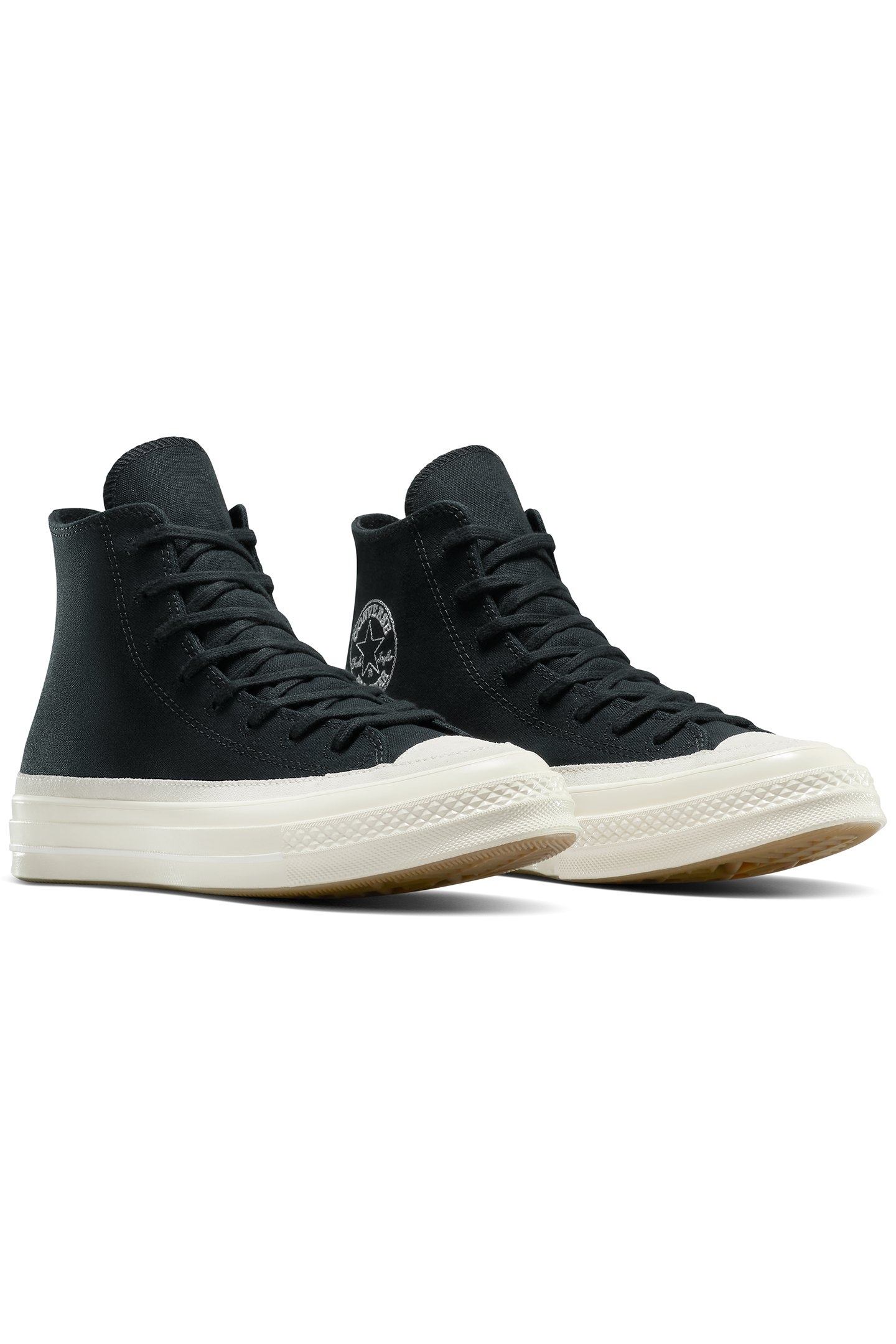 CHUCK 70 CANVAS & SUEDE BLACK/EGRET/NATURAL IVORY 2