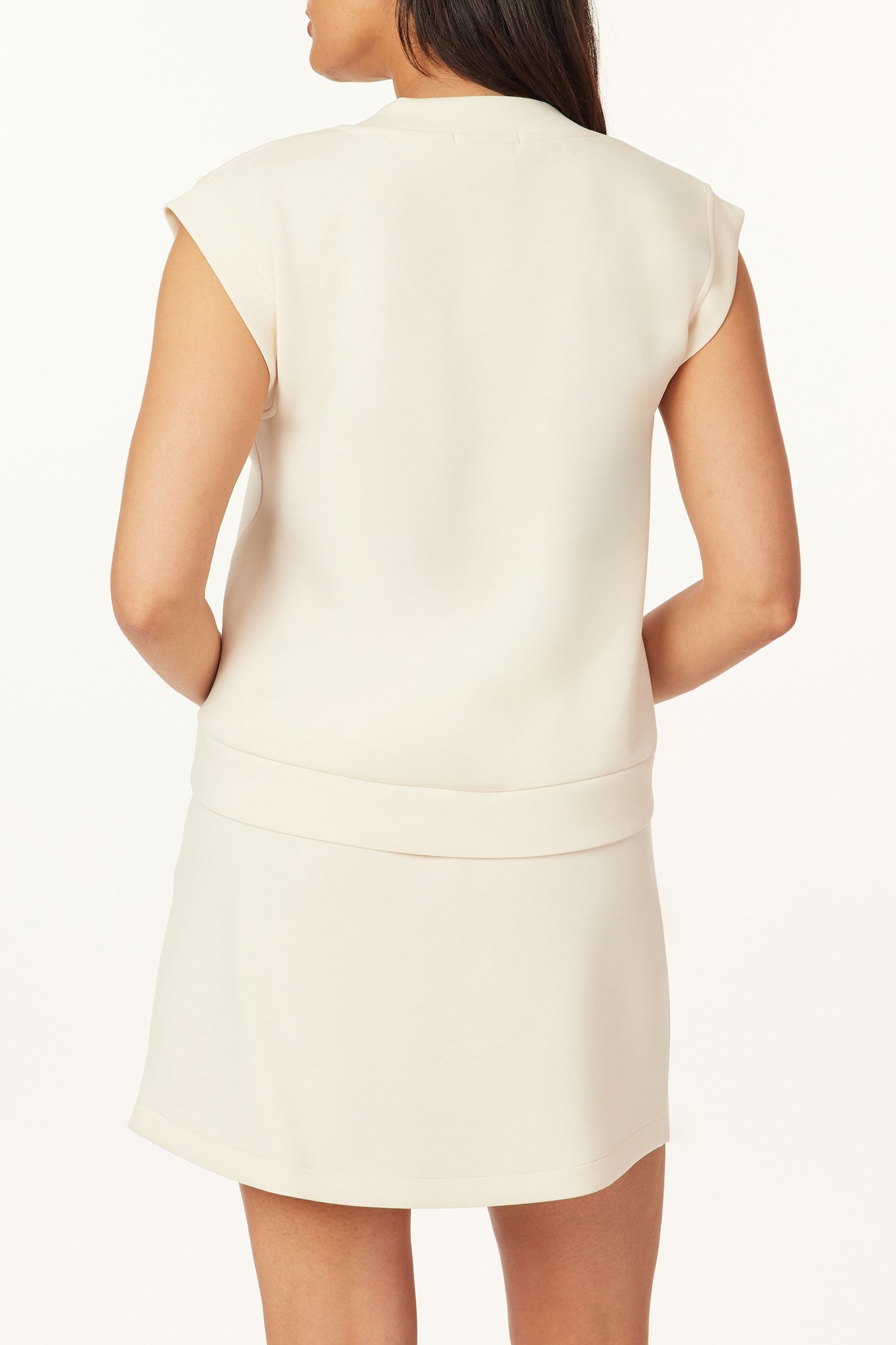 MODAL SCUBA TOP WHITE CAP GREY 2