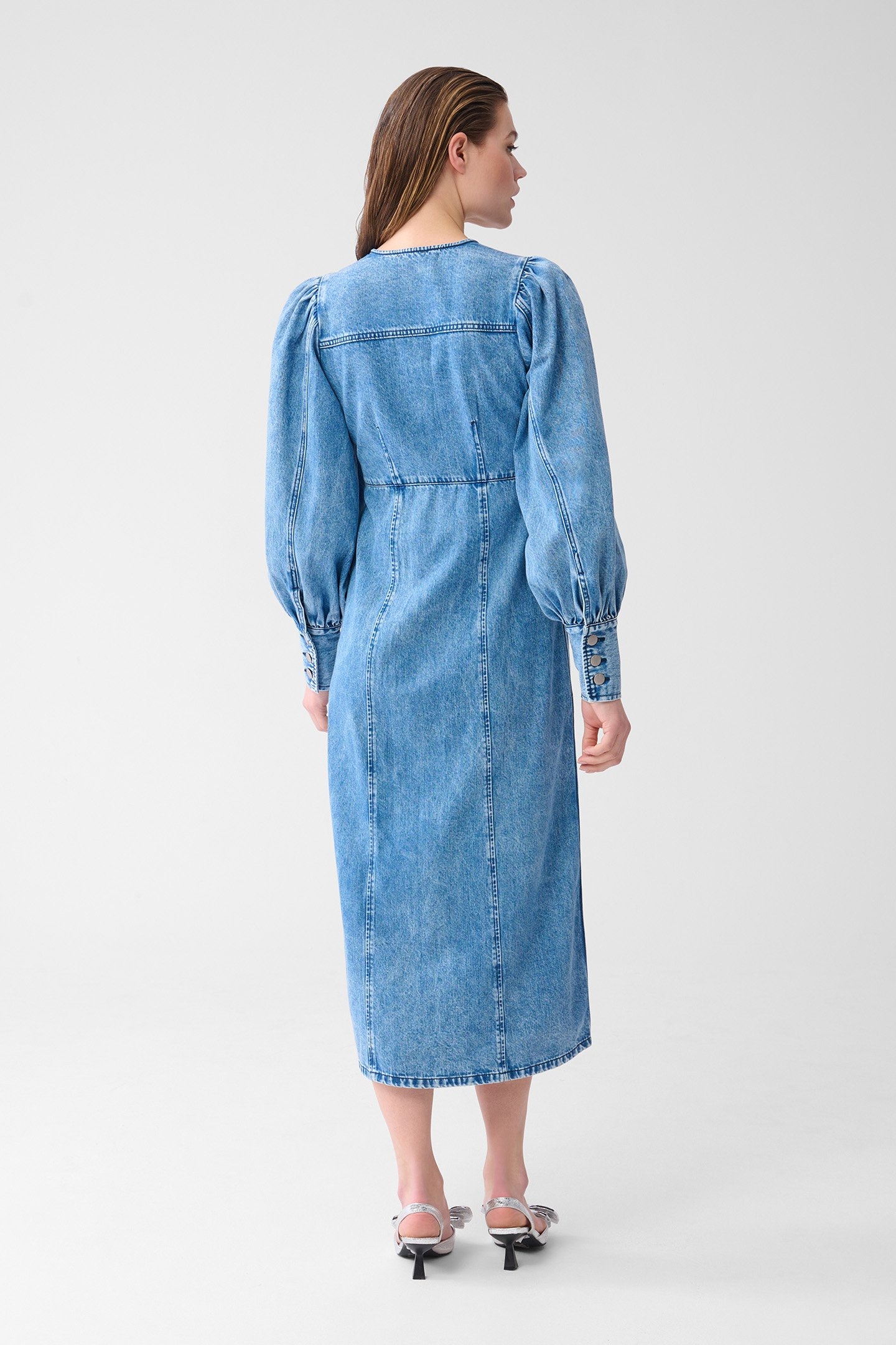 LA-SBSNDENIM DRESS MEDIUMSTONE 2