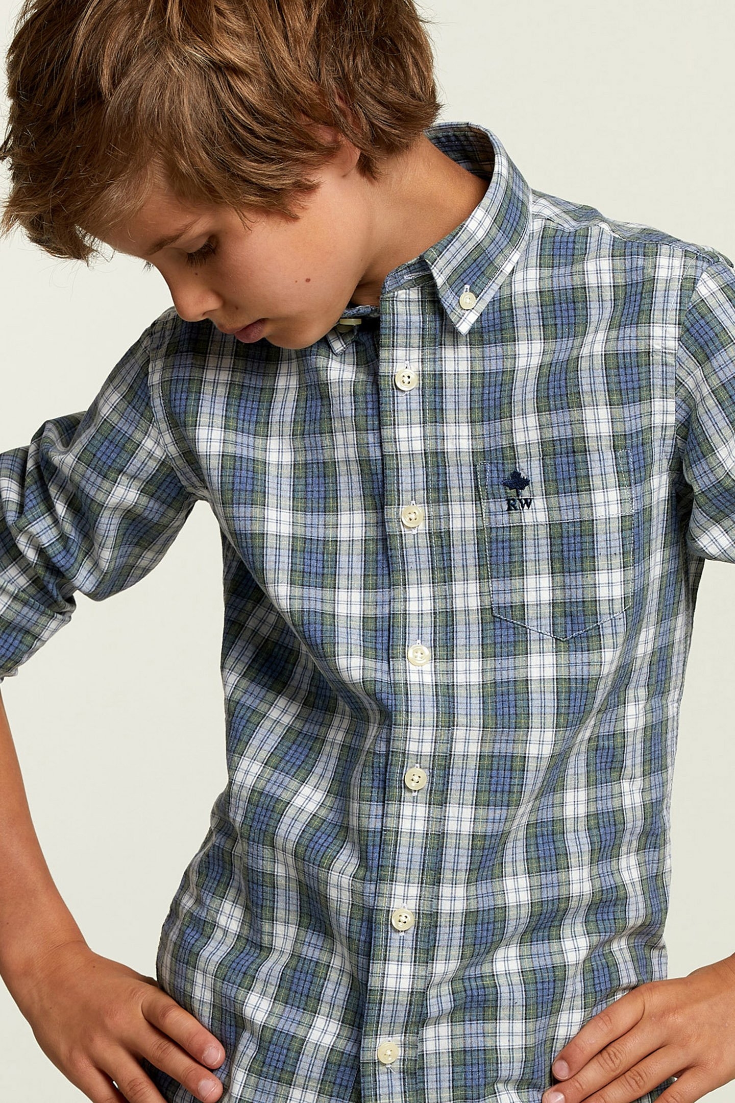 CUSTOM FIT PLAID SHIRT 6