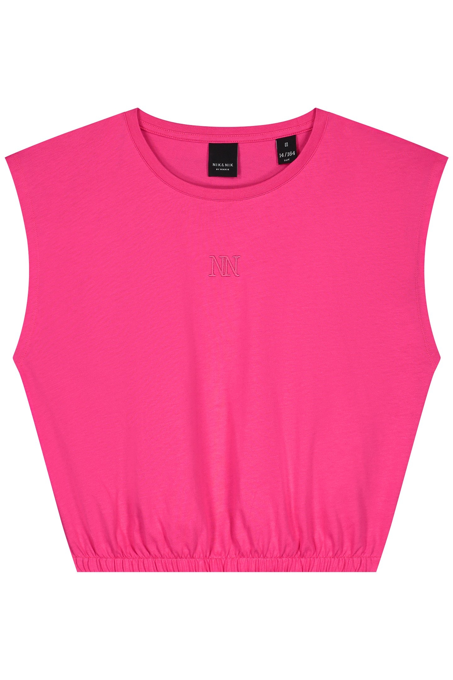 ELASTIC WAIST T-SHIRT FUCHSIA POP 2