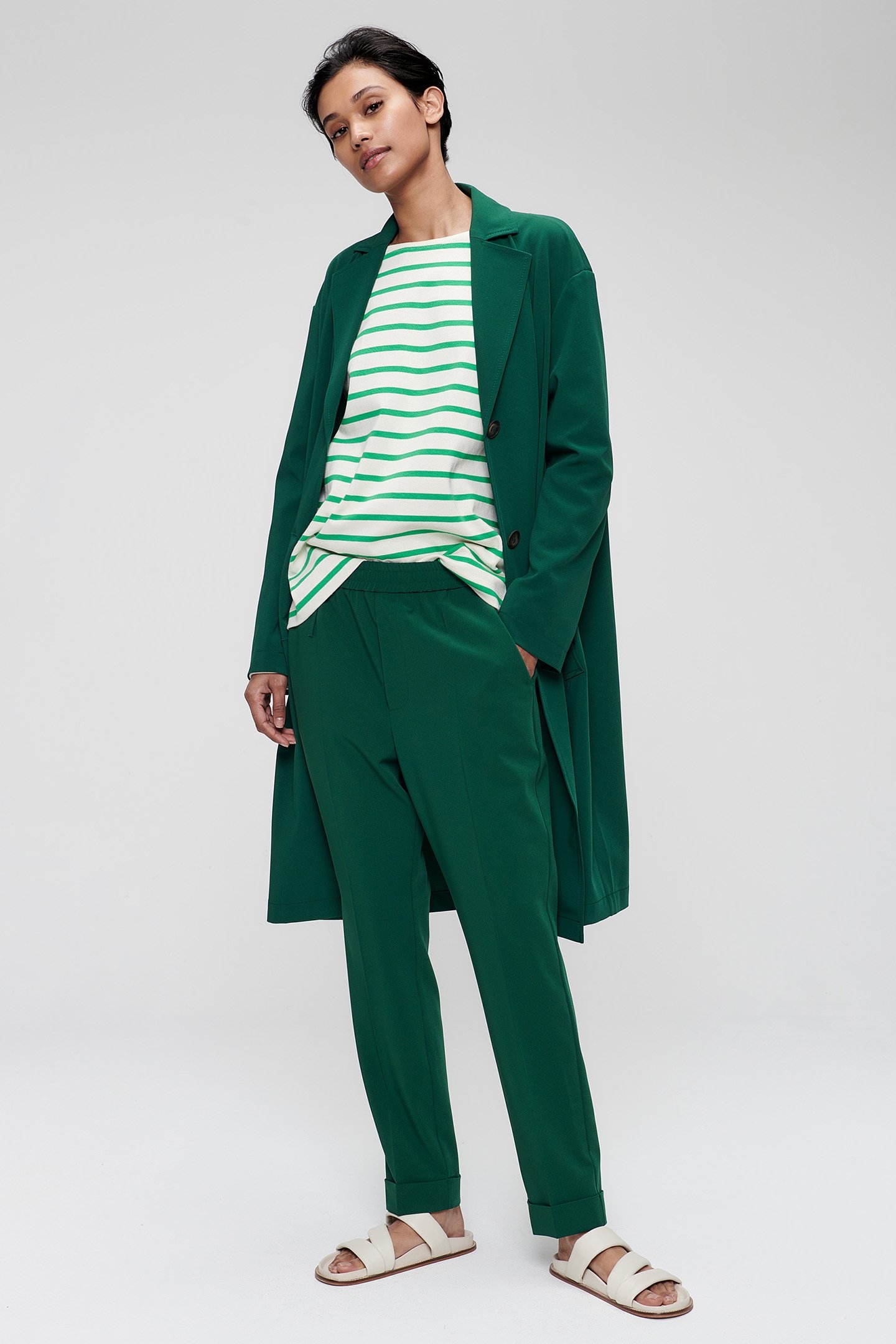SPORTY COAT SPRING GREEN 1