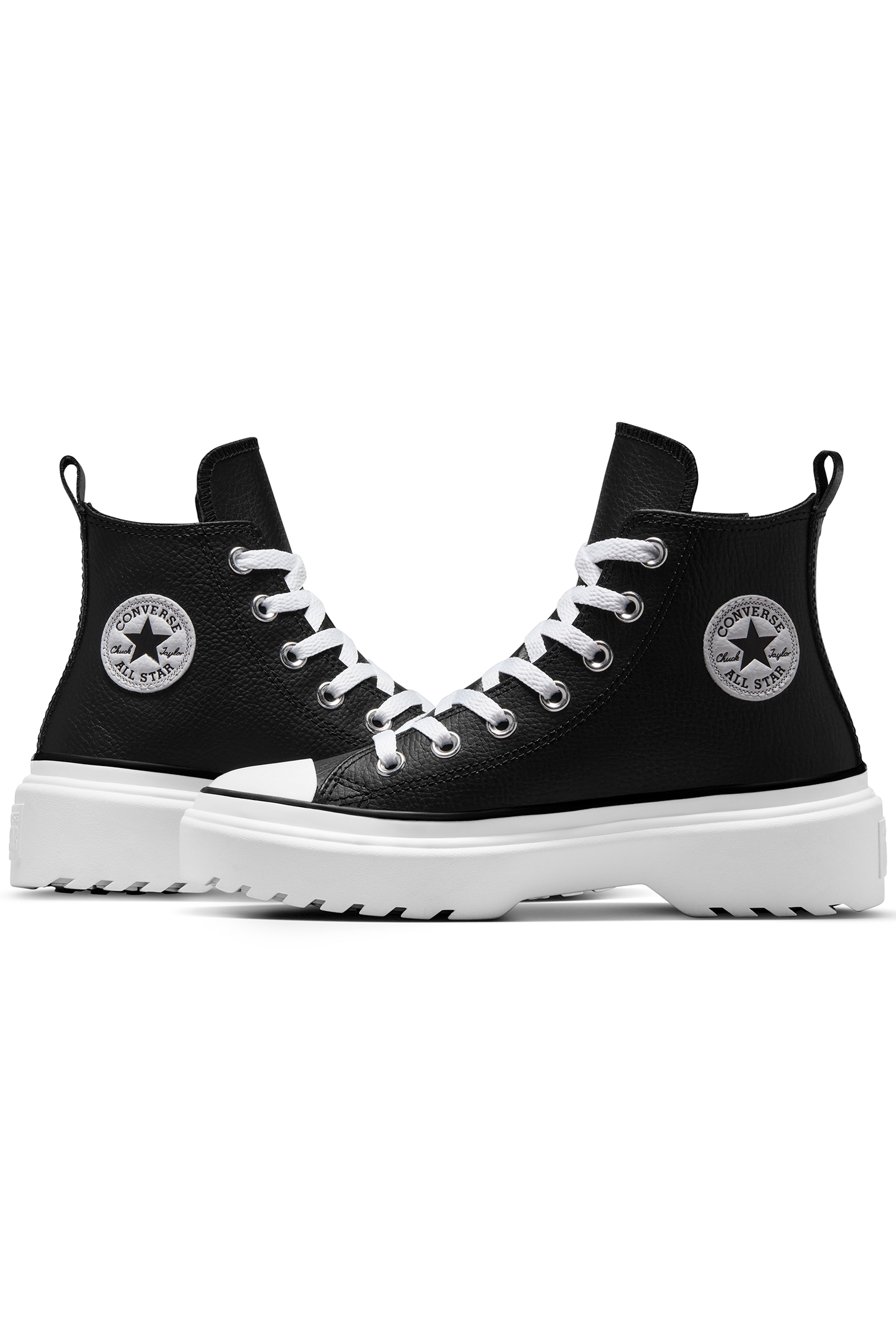 CHUCK TAYLOR ALL STAR LUGGED LIFT PLATFORM LEATHER BLACK/WHI 5
