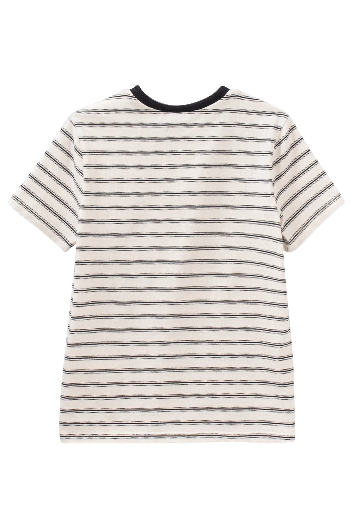 BOYS’ ECRU T_SHIRT WITH BLACK STRIPES 2