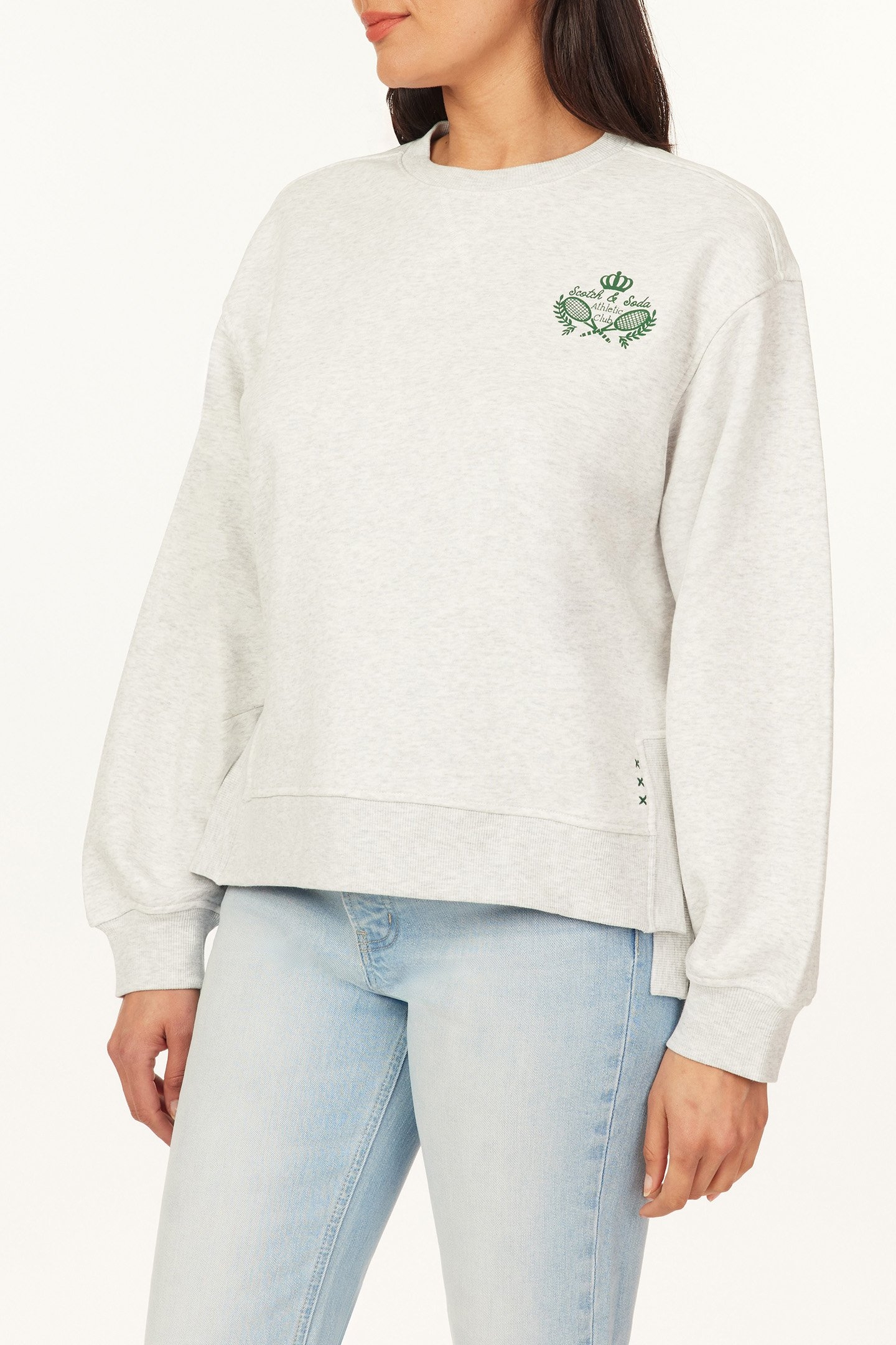 SWEATSHIRT LIGHT GREY HEATHER 3