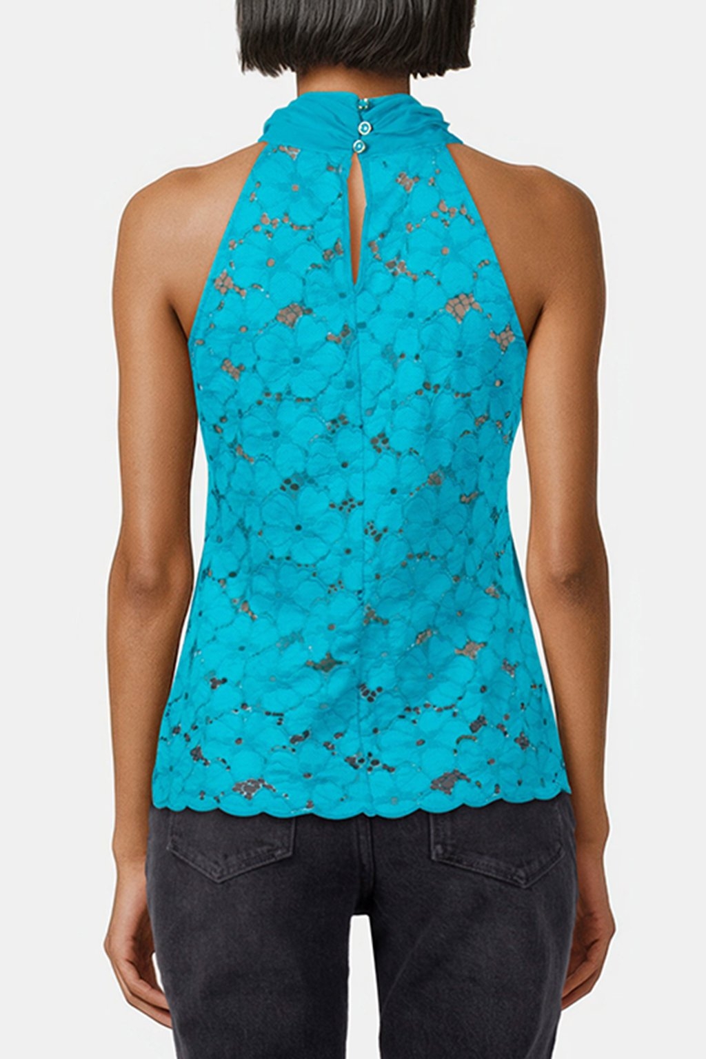 TOP - LACE + CHIFFON BLUEBIRD 2