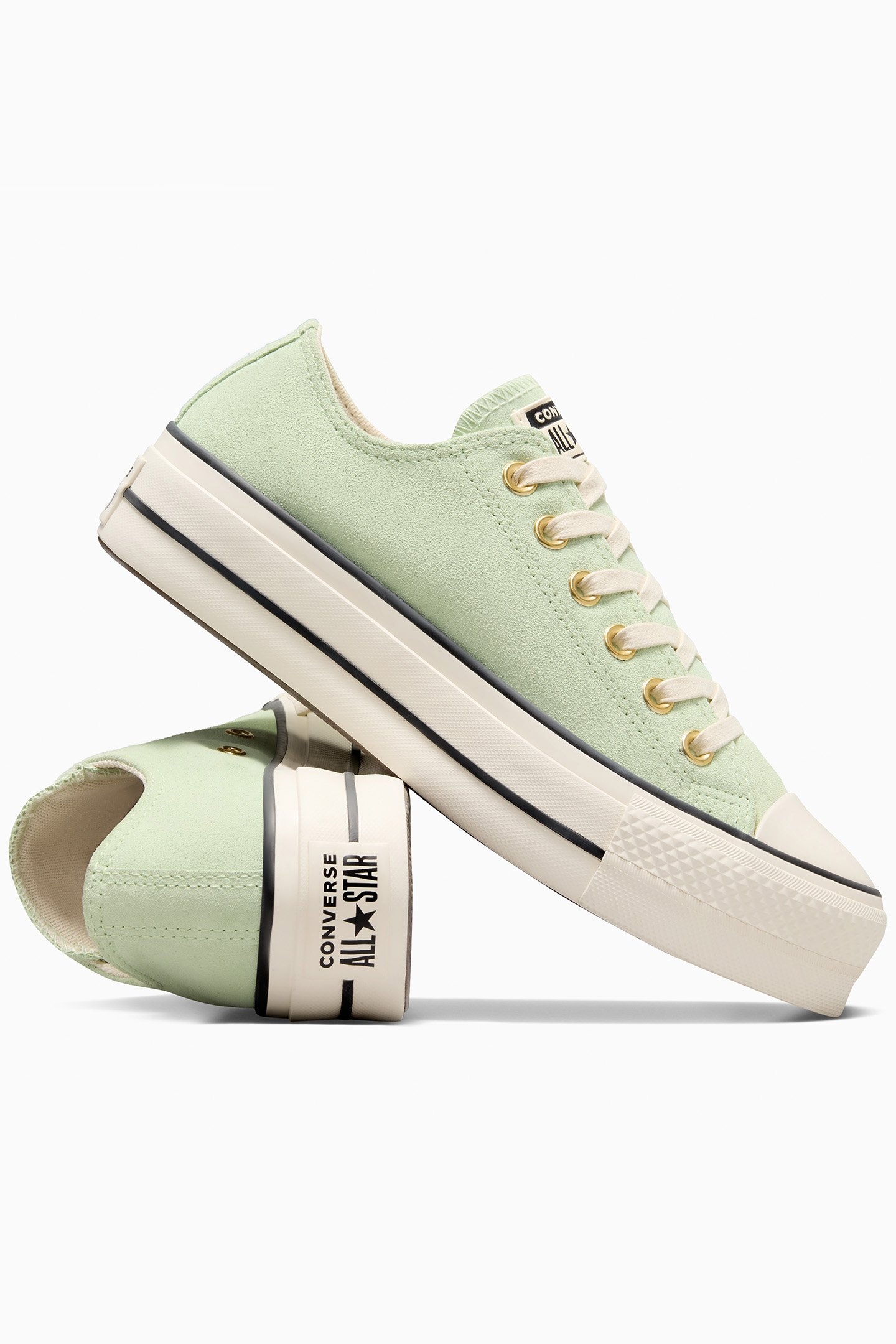 CHUCK TAYLOR ALL STAR LIFT PLATFORM SUEDE SURPLUS MINT/NATUR 5