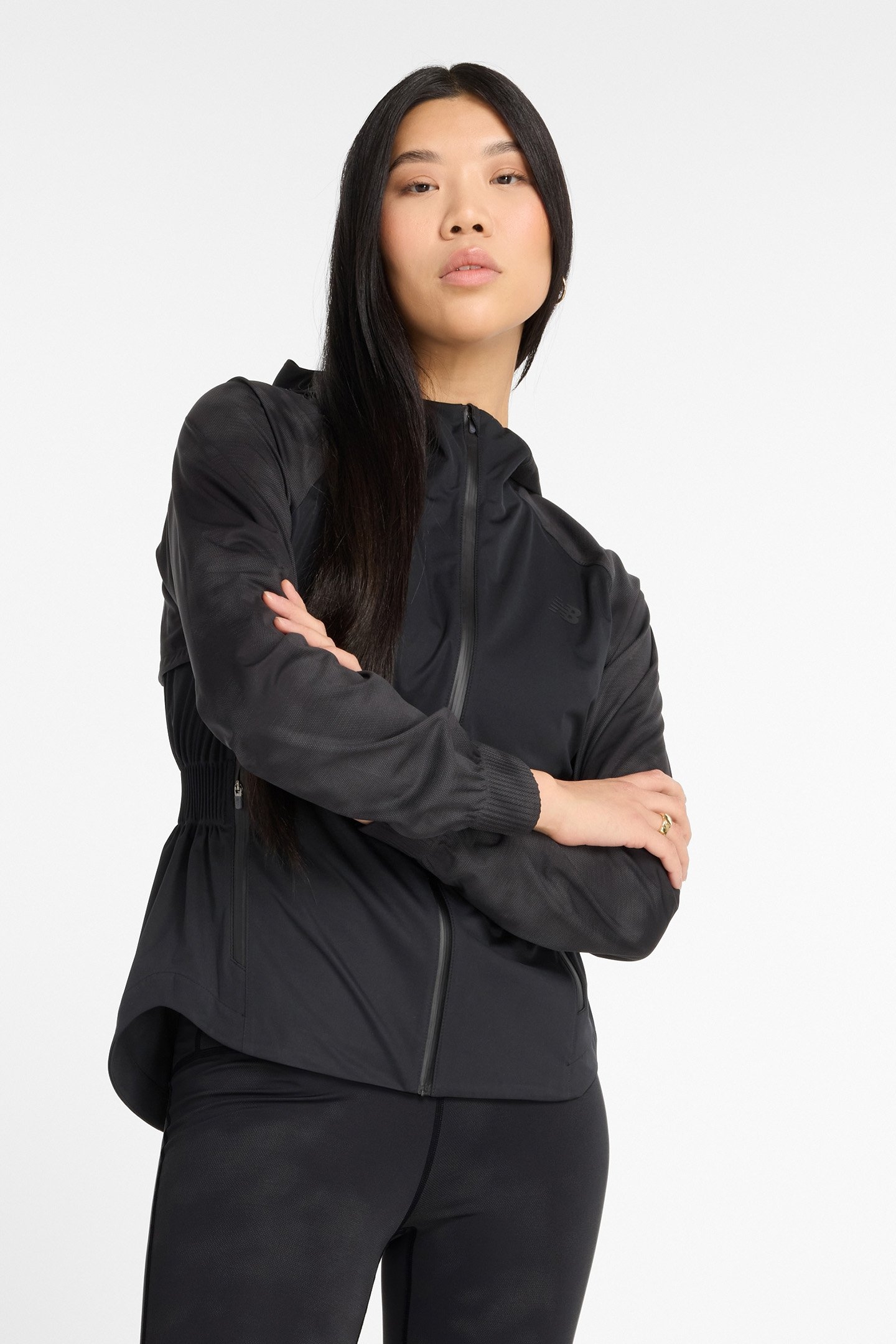REFLECTIVE WOVEN JACKET IN BLACK 4