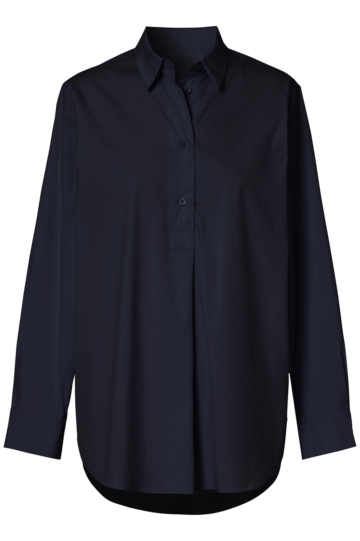 LONG COTTON POLO TOP NIGHT BLUE 3