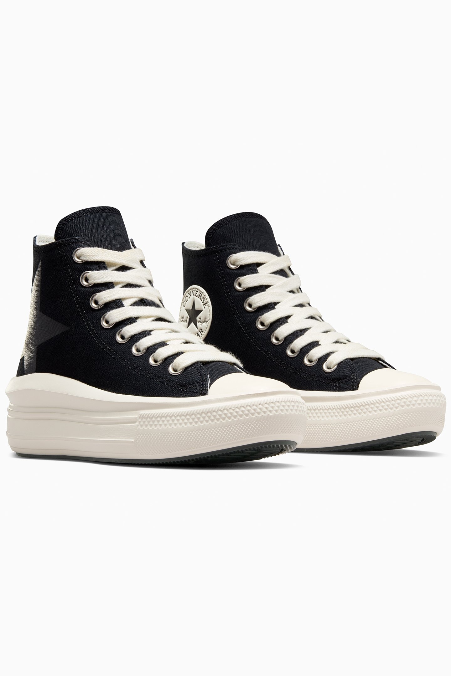 CHUCK TAYLOR ALL STAR MOVE PLATFORM LARGE STAR BLACK/NATURAL 2