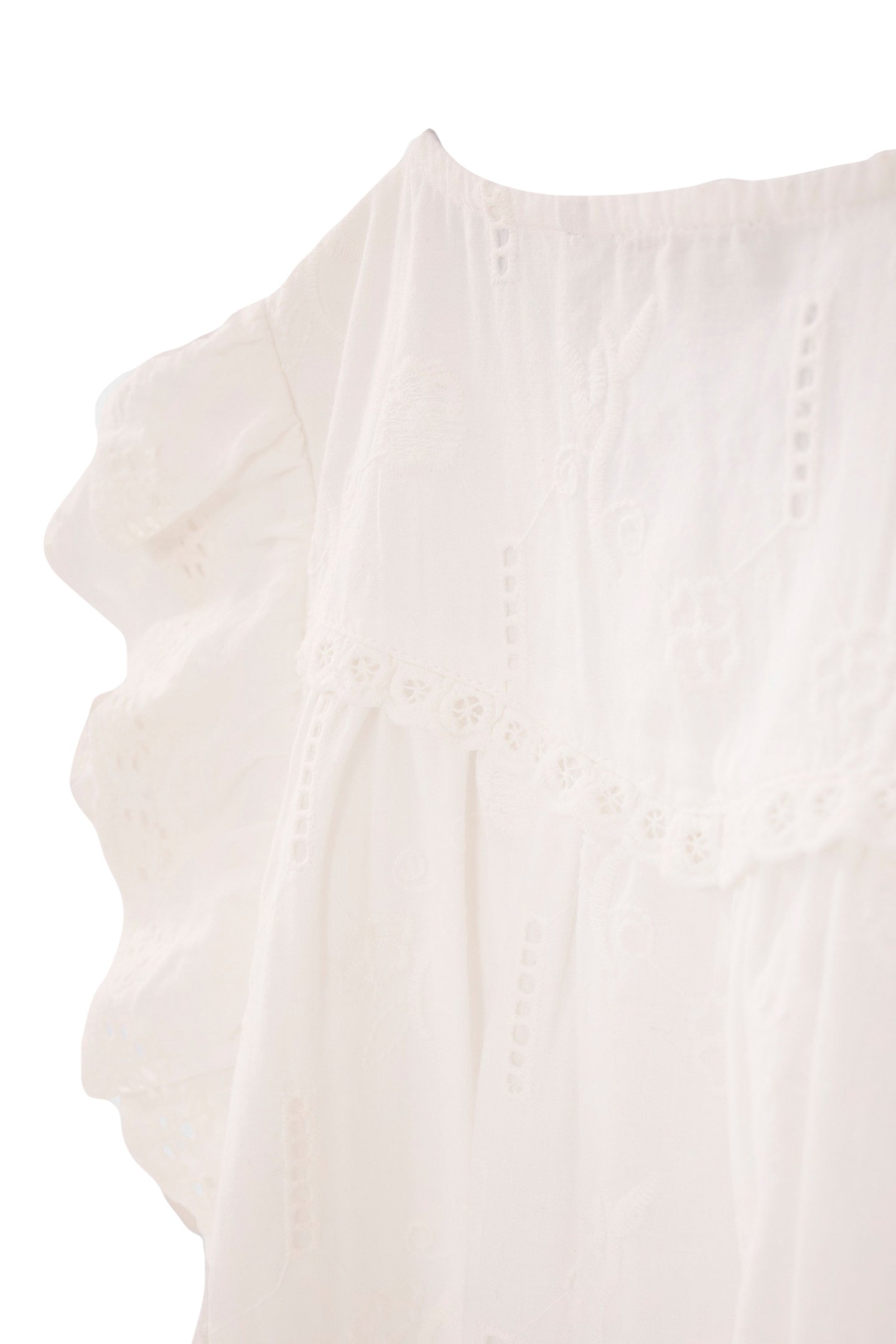 GIRL'S WHITE EMBROIDERY ANGLAISE BLOUSE 4