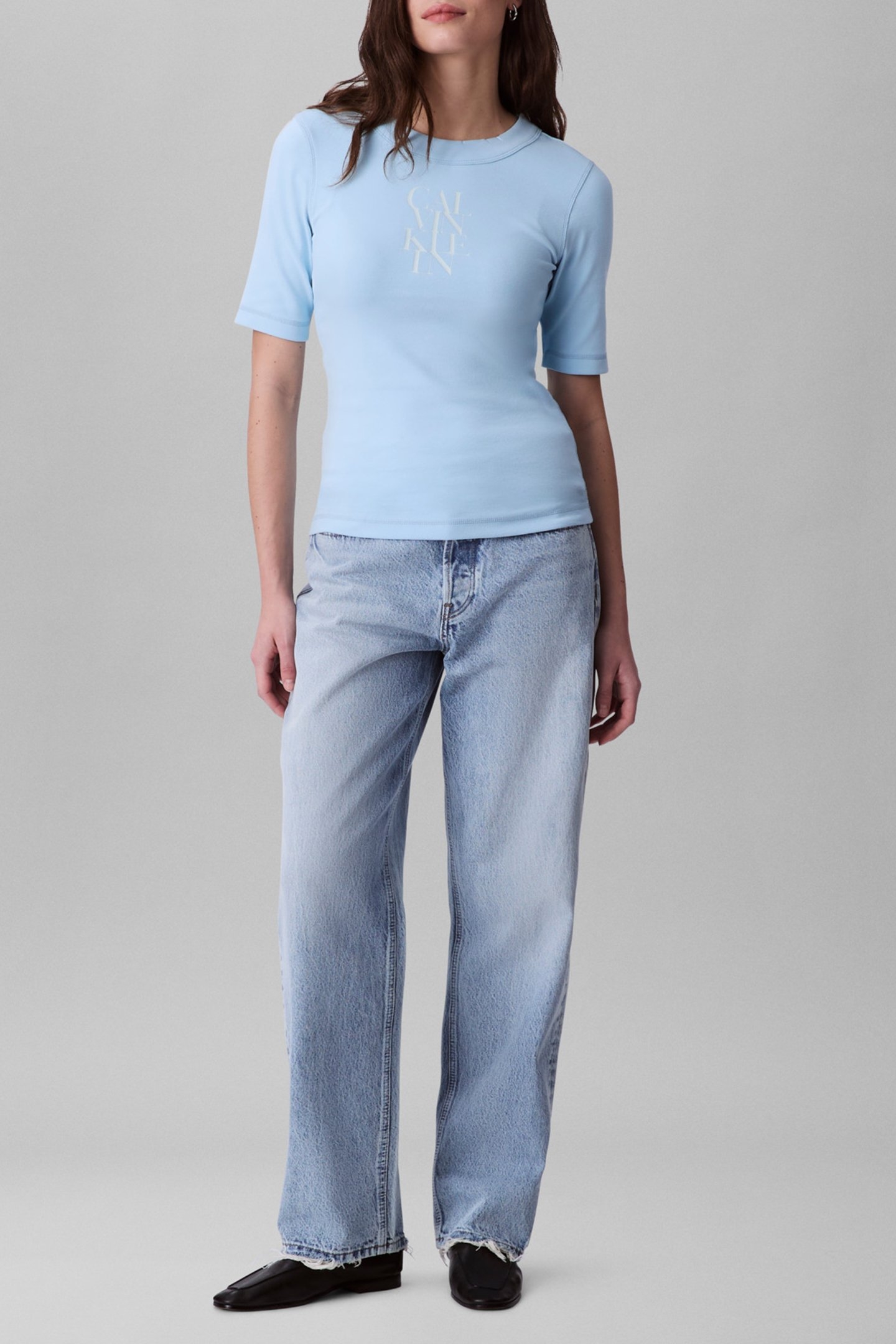 SS COTTON 1X1 RIB TOP COOL BLUE 2