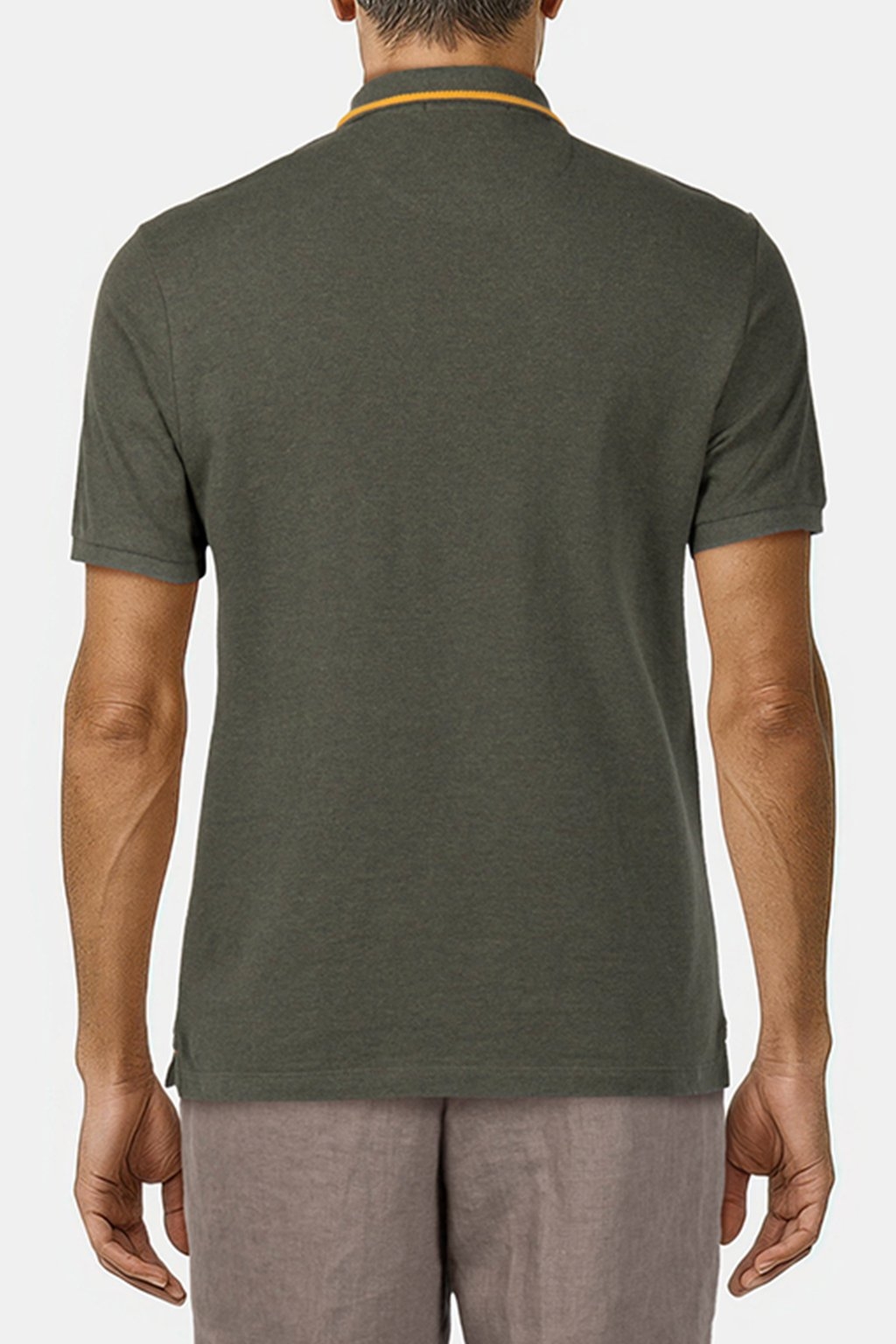 PIQUE SS POLO HERITAGE GREEN HTHR 2